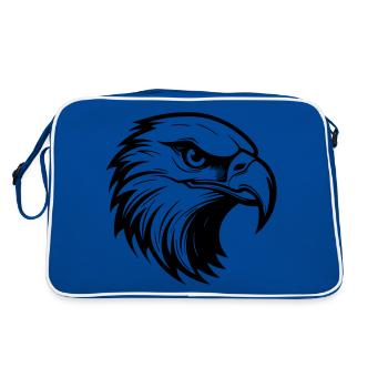 Tête d’aigle - Sac Retro - bleu/blanc - Dos