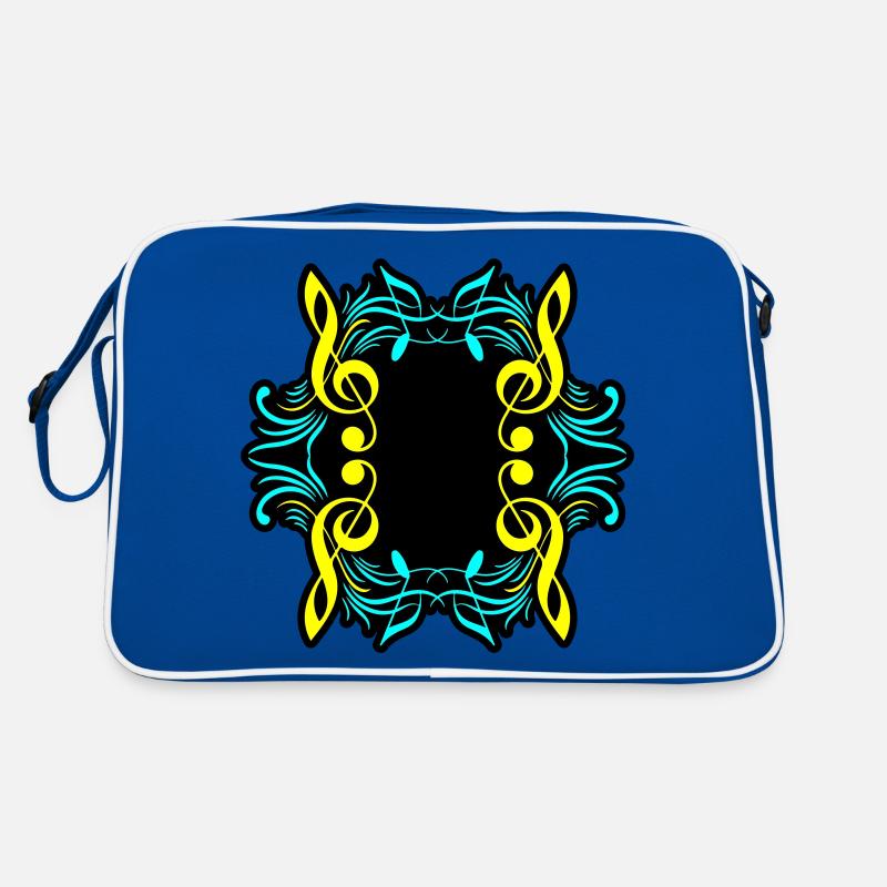Music notes symbol clef Retro Bag