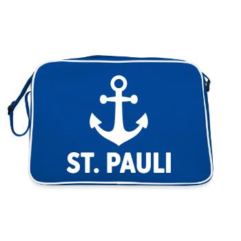 St. Pauli Anker Reeperbahn Kiez - Sac Retro - bleu/blanc - Dos