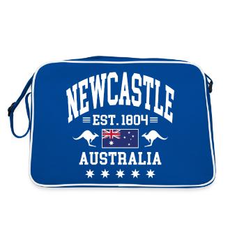 Newcastle - Sac Retro - bleu/blanc - Dos