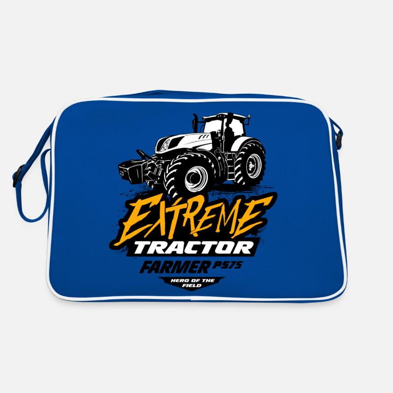 Traktor - Schlepper - Landwirt - Bauer Retro Tasche