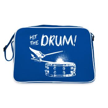 HitTheDrum Snare - sur brillant - Sac Retro - bleu/blanc - Dos