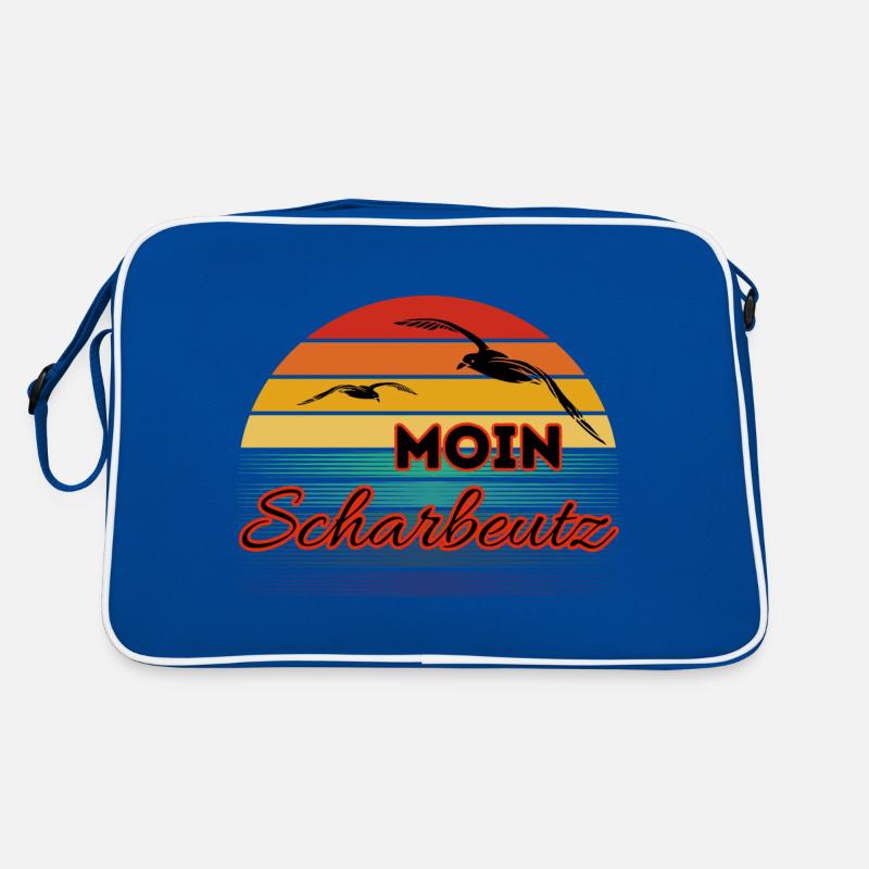 Moin Scharbeutz with seagull in retro style Scharbeutz Retro Bag