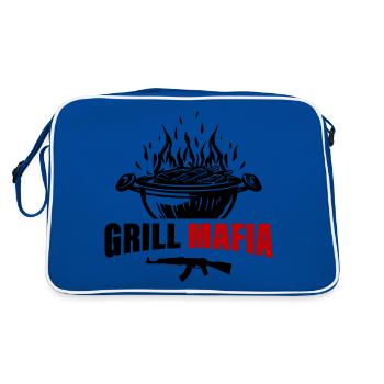 Grillades Mafia - Sac Retro - bleu/blanc - Dos