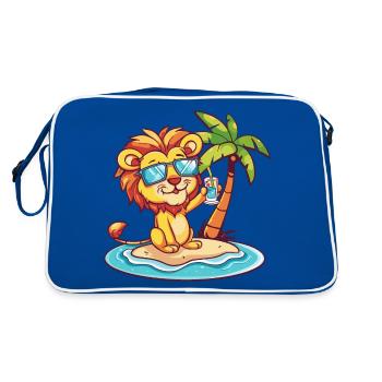 Leo Summer Beach Vacation - Retro Bag - blue/white - Back