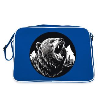 Grizzli - Sac Retro - bleu/blanc - Dos