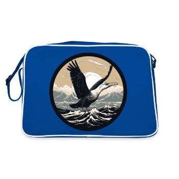 Albatros - Sac Retro - bleu/blanc - Dos