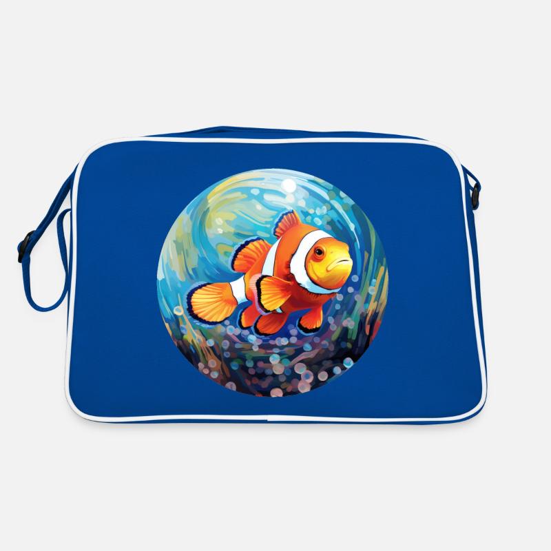 Clownfisch Retro Tasche