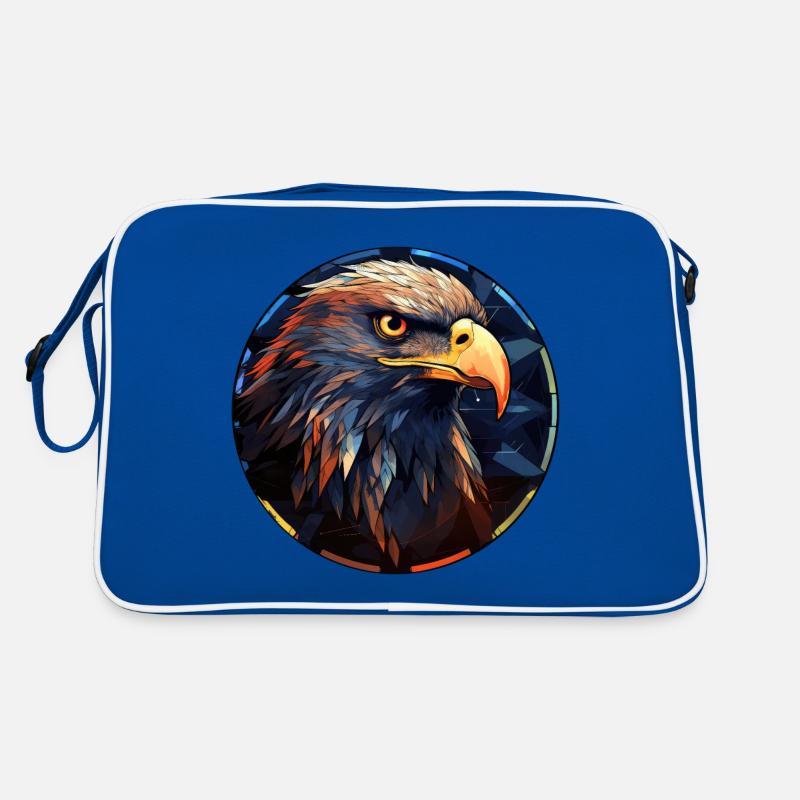 Adler - Retro Tasche - Blau/Weiß