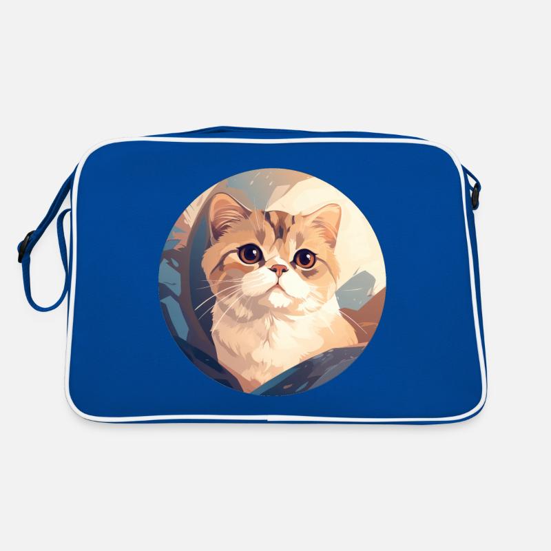 Scottish fold-eared cat Retro Bag
