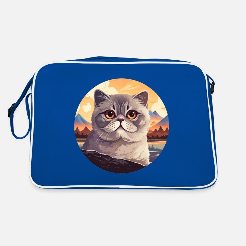 Scottish fold-eared cat Retro Bag