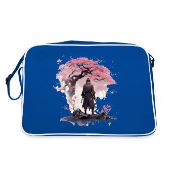 Sakura Samouraï - Sac Retro - bleu/blanc - Dos