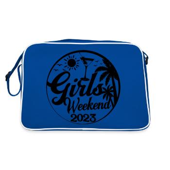 Girls Weekend 2023 Cool Girls Party Trip Vacances - Sac Retro - bleu/blanc - Dos