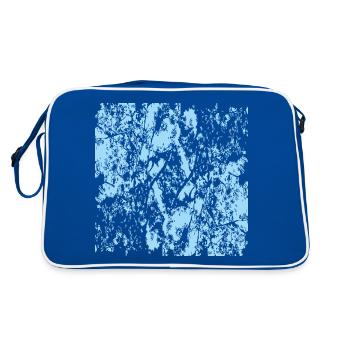 Fond bleu abstrait - Sac Retro - bleu/blanc - Dos