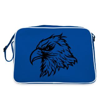 Pygargue à tête blanche cool Aigle - Sac Retro - bleu/blanc - Dos