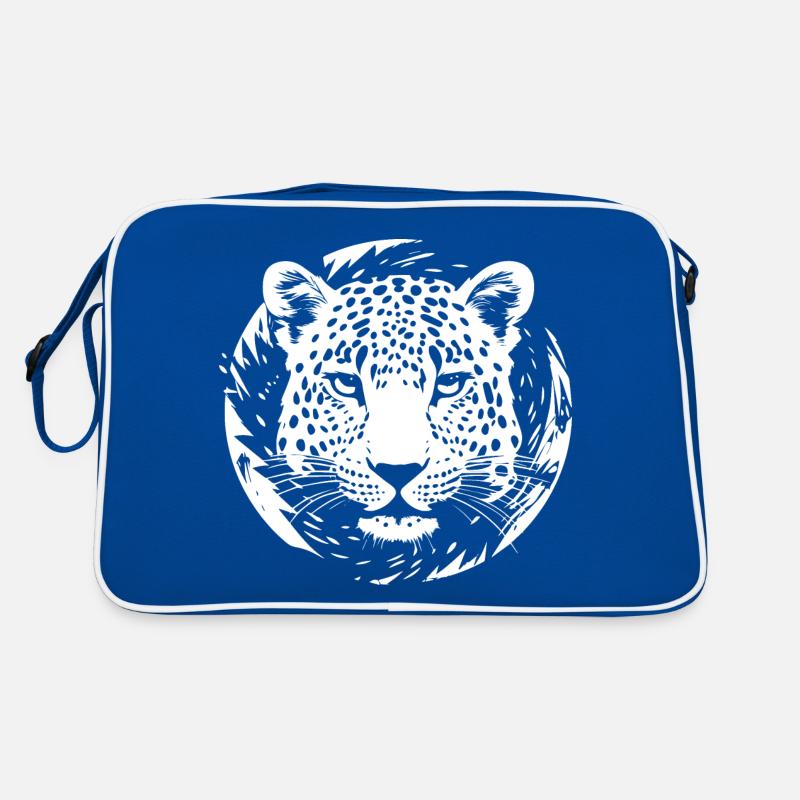 Léopard - Sac Retro - bleu/blanc