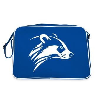 Badger - Retro Bag - blue/white - Back
