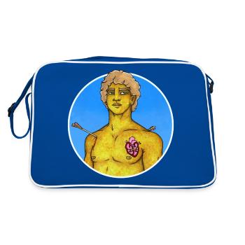 SAINT SÉBASTIEN - Sac Retro - bleu/blanc - Dos