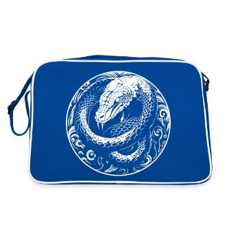 Serpent - Sac Retro - bleu/blanc - Dos