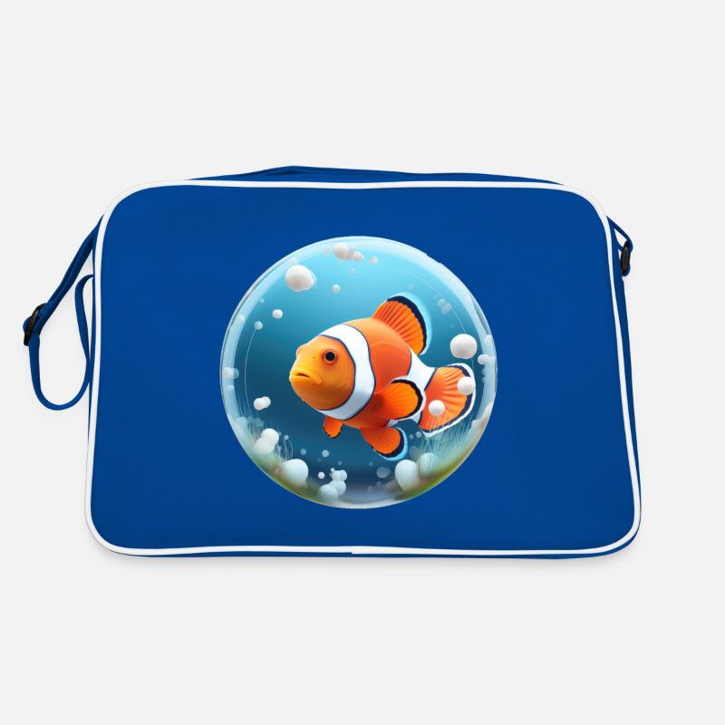 Clownfisch Retro Tasche