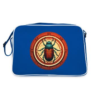 bark beetle - Retro Bag - blue/white - Back
