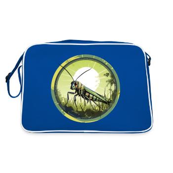 Sauterelle - Sac Retro - bleu/blanc - Dos