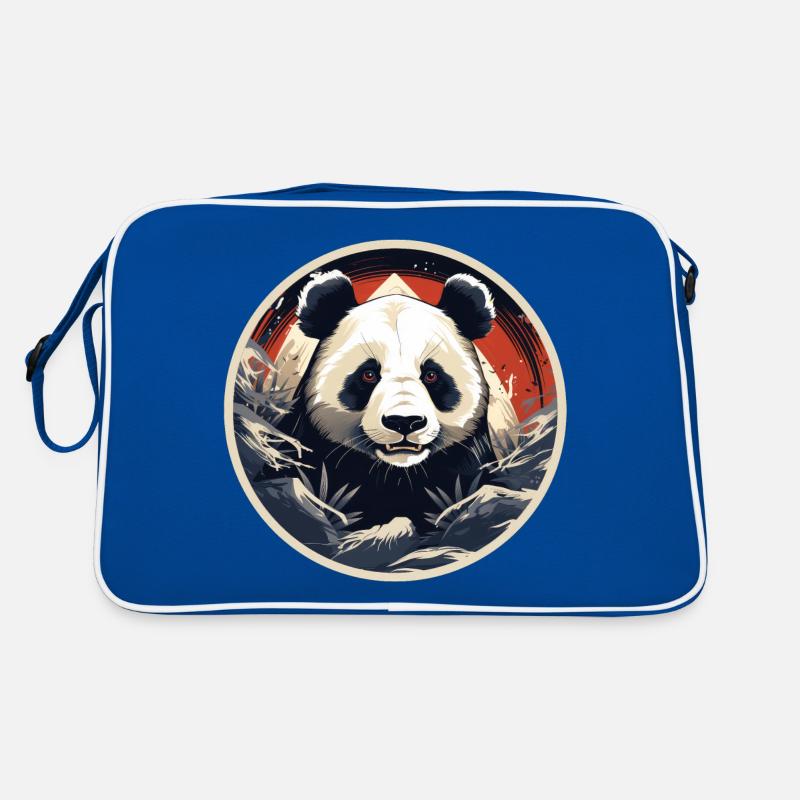 Panda - Sac Retro - bleu/blanc