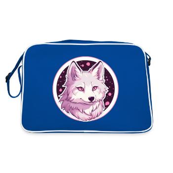 Wolf Anime - Retro Bag - blue/white - Back