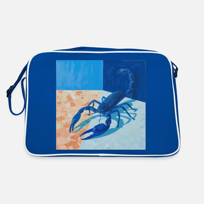 scorpion, bunt, tier, geschenk, geschenkidee Retro Tasche