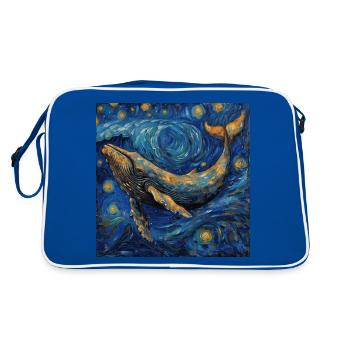 Poisson-baleine Van Gogh - Sac Retro - bleu/blanc - Dos