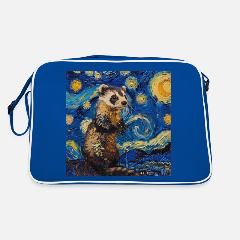 frettchen, Van Gogh, Geschenk Retro Tasche