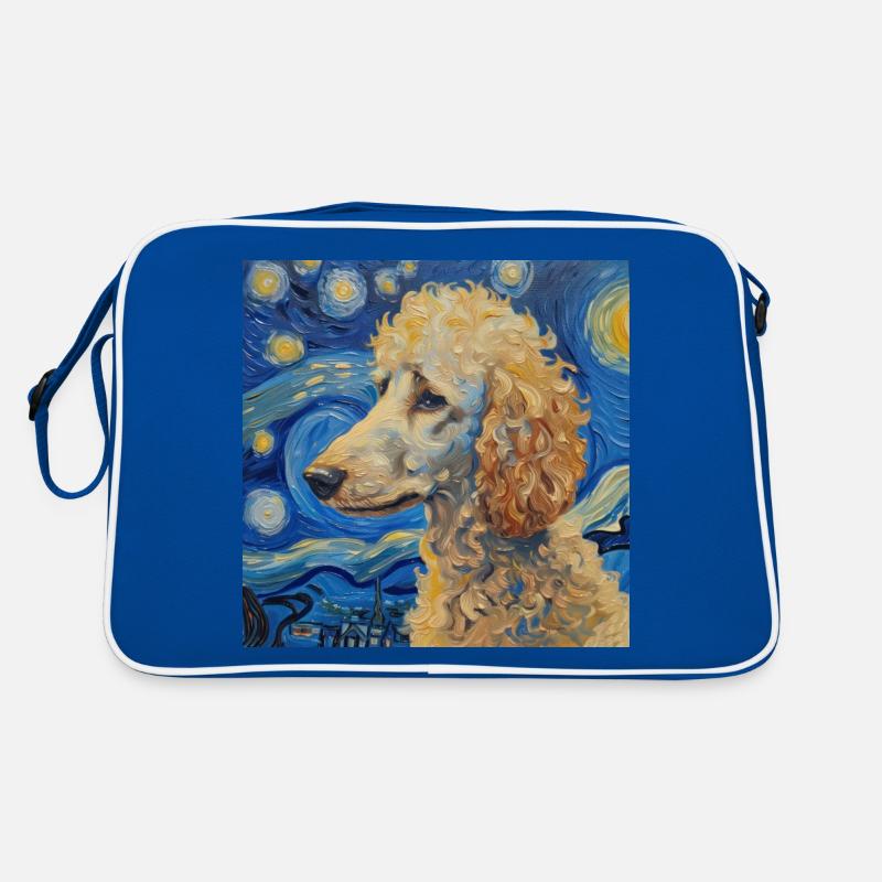 Pudel Van Gogh Geschenk Retro Tasche