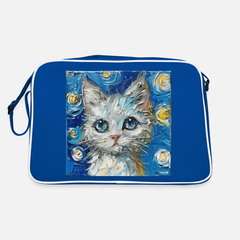 Chat, Motif De Chat Sac Retro