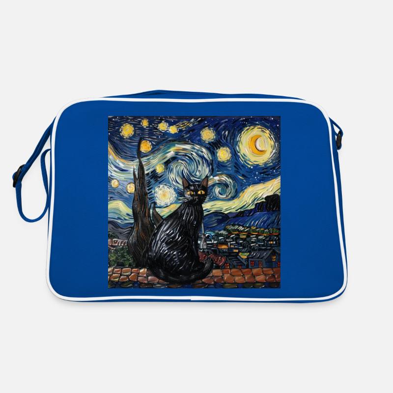Chat, Motif De Chat Sac Retro
