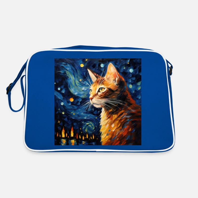 Chat, Motif De Chat Sac Retro