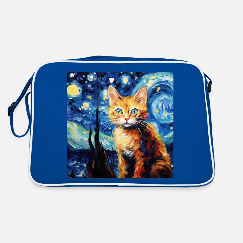 Chat, motif chat, cadeau Sac Retro