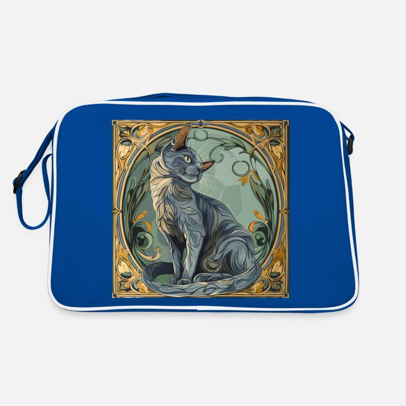 Katze, katzenmotiv, geschenk, geschenkideen katzen Retro Tasche
