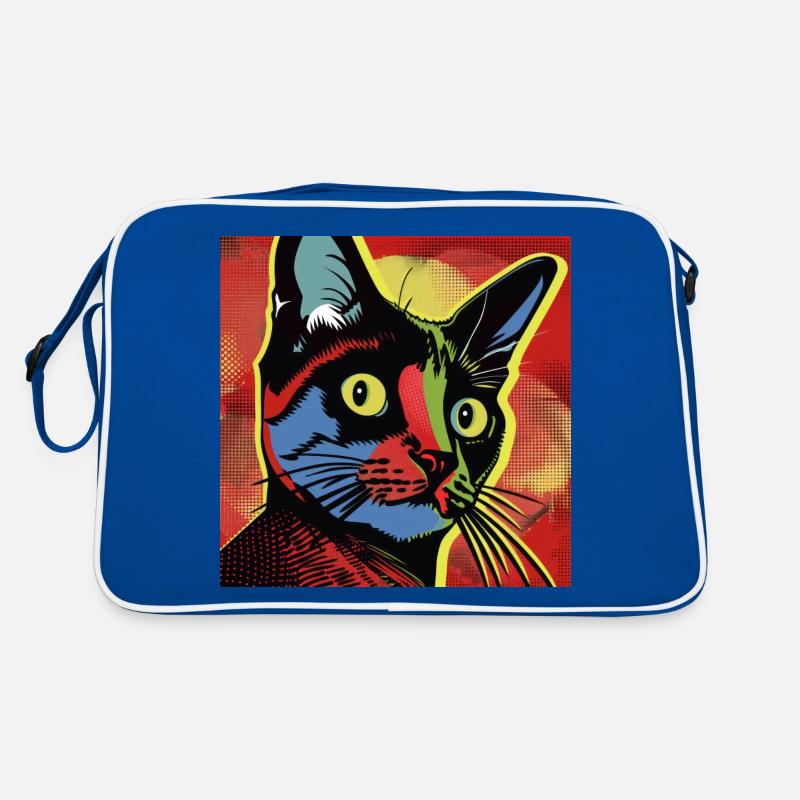 Chat, motif de chat, bande dessinée Sac Retro