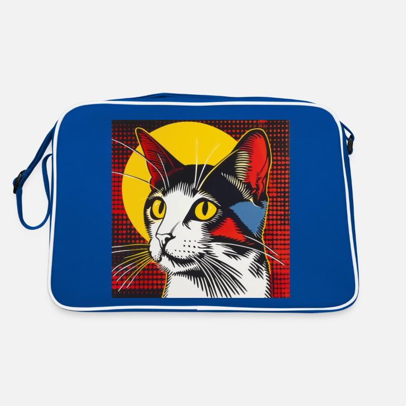 Chat, Motif De Chat Sac Retro