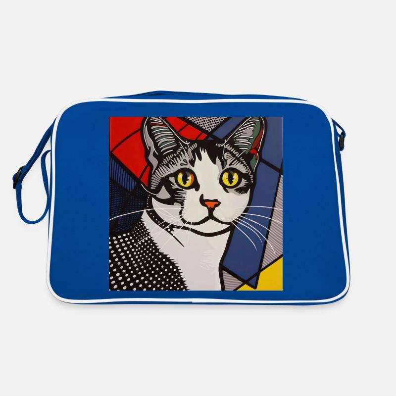 Chat, Motif De Chat Sac Retro