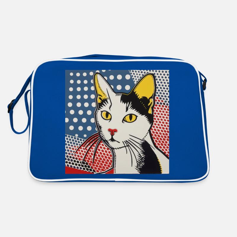 Katze, katzenmotiv Retro Tasche