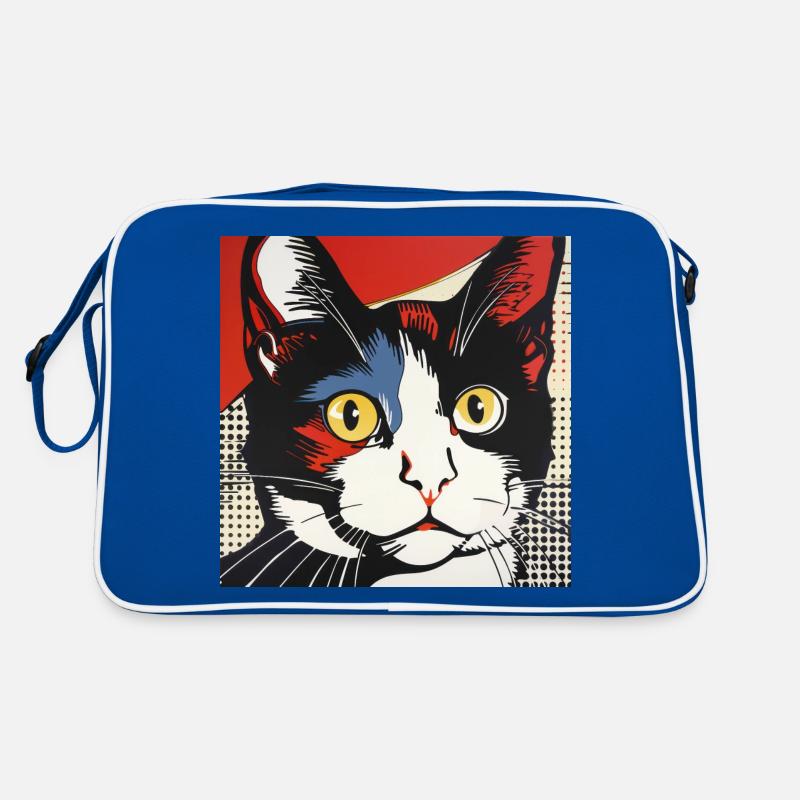 Chat, Motif De Chat Sac Retro