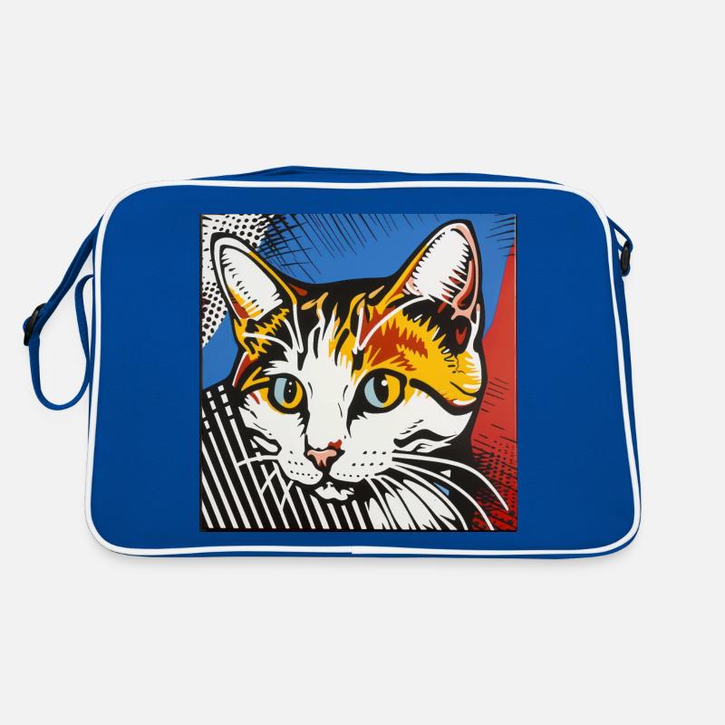 Chat, Motif De Chat Sac Retro