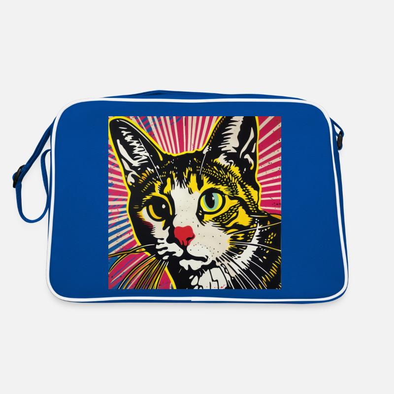 Chat, Motif De Chat Sac Retro