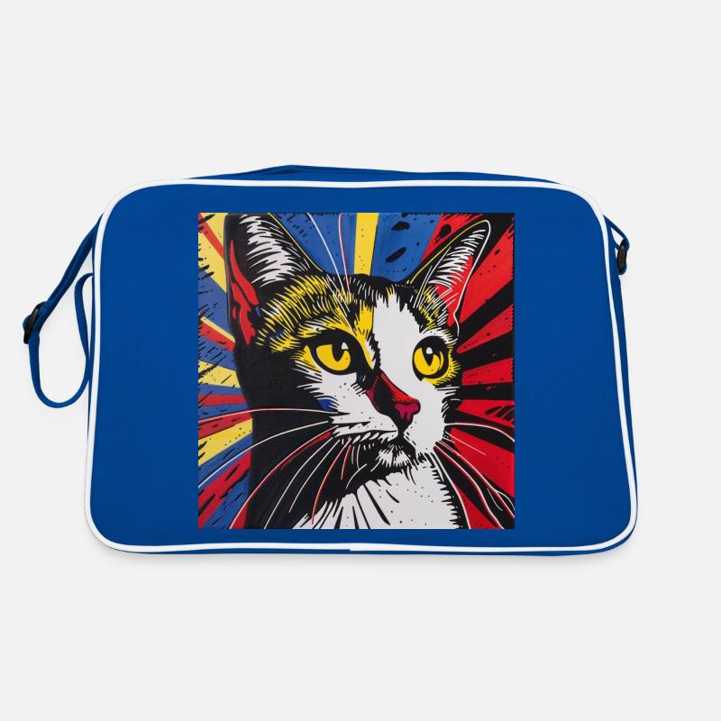 Chat, Motif De Chat Sac Retro