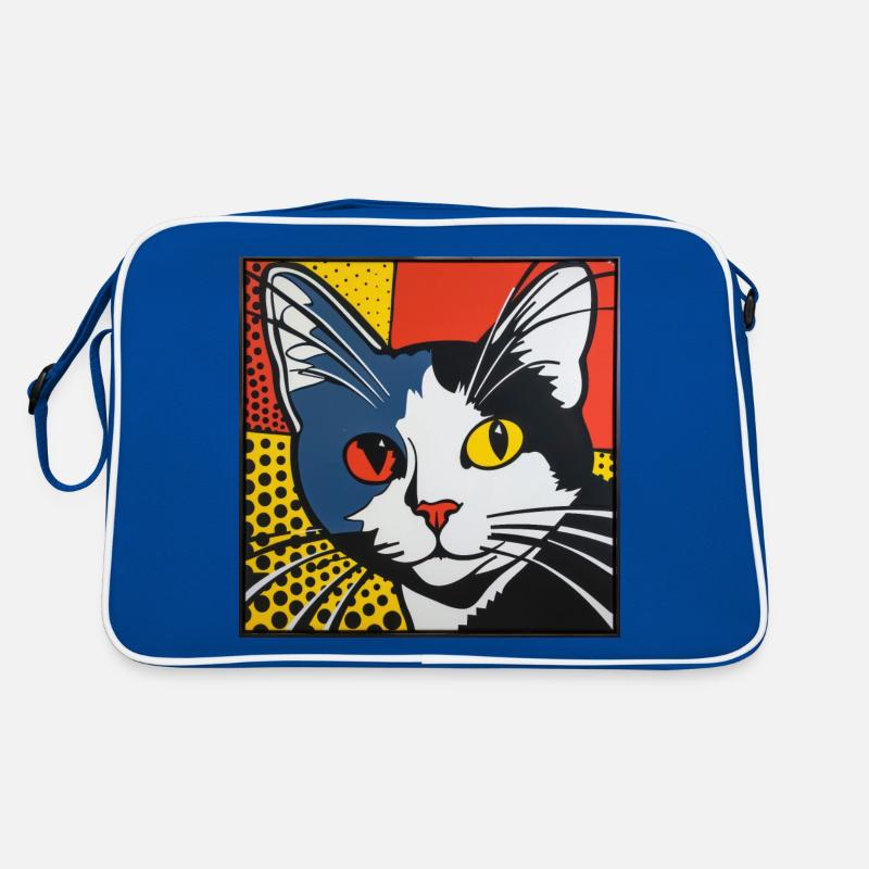 Chat, Motif De Chat Sac Retro
