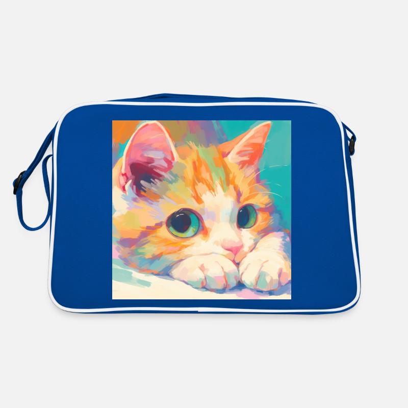Chat, Motif De Chat Sac Retro