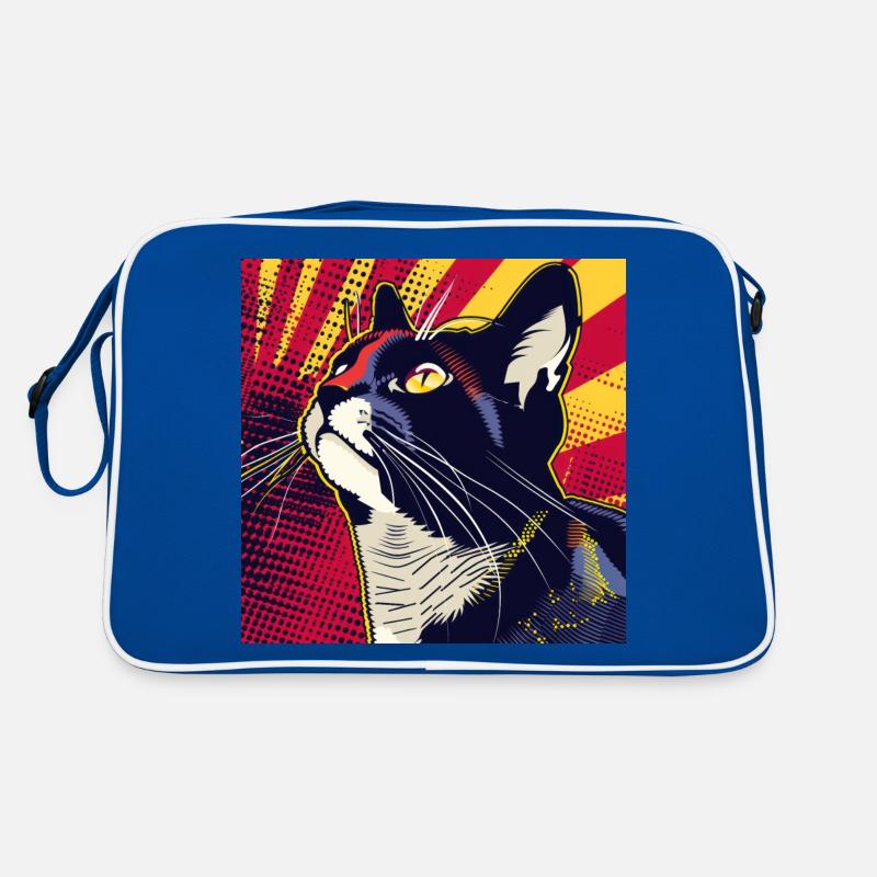 Chat, Motif De Chat Sac Retro