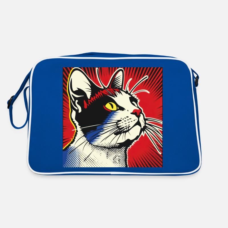 Chat, Motif De Chat Sac Retro