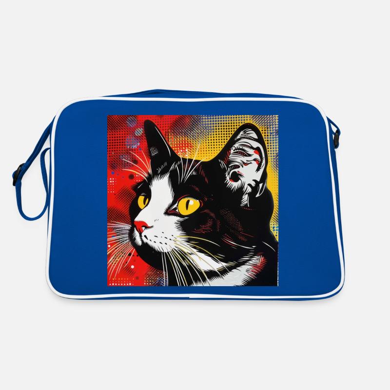 Chat, Motif De Chat Sac Retro